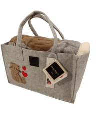 PLAID IN BORSA FELTRO MORBIDOTTO FRIEND 130X160 Tellini S.r.l. Ingrosso Abbigliamento